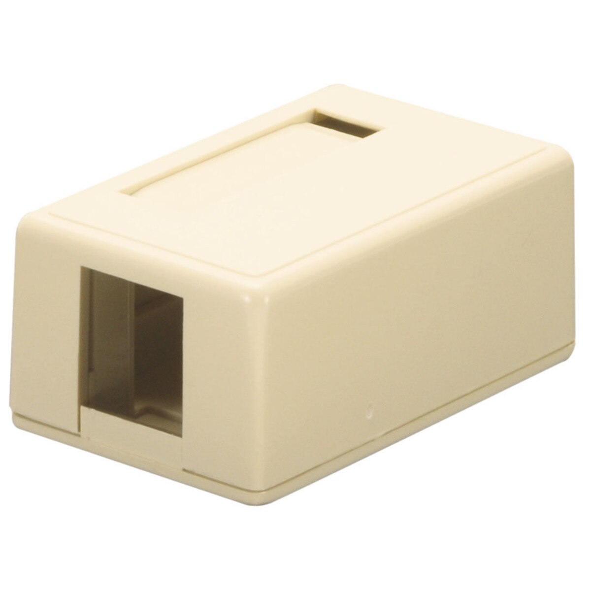 Wired Home KBHC7 Keystone Surface Mount Box 1 Port Ivory
